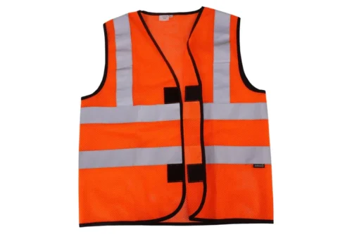 Nylon Safety Jackets L Reflective Orange