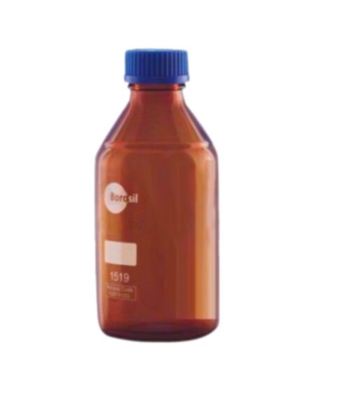 BOROSIL 50 mL Round Amber Glass Bottle