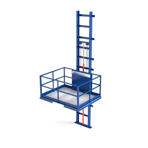 16784-493_image_0.webp Hydrotech Mild Steel 10 ft Hydraulic Goods Lift 3 ton