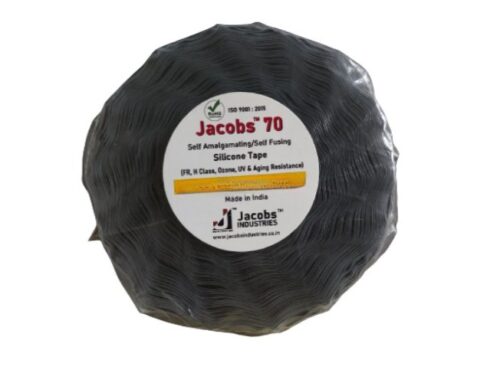 Jacobs 10 m Self Fusing Silicon Rubber Electrical Tape 25 mm Black