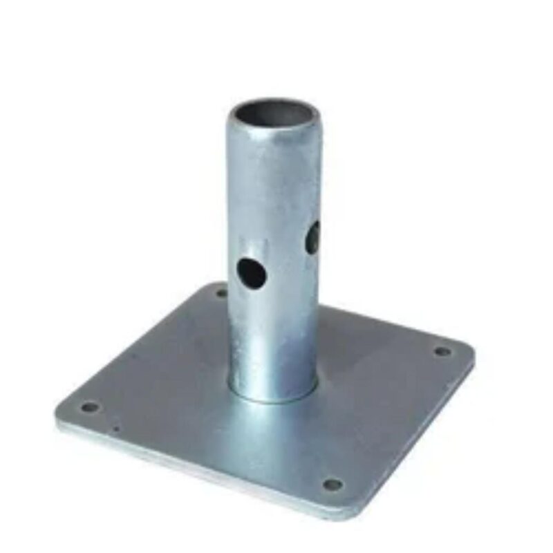 16787-5208_image_0.jpg Alfa 50 - 300 mm Adjustable Base Plate FPB-1 Mild Steel Galvanized 40 mm 40 x 40 mm