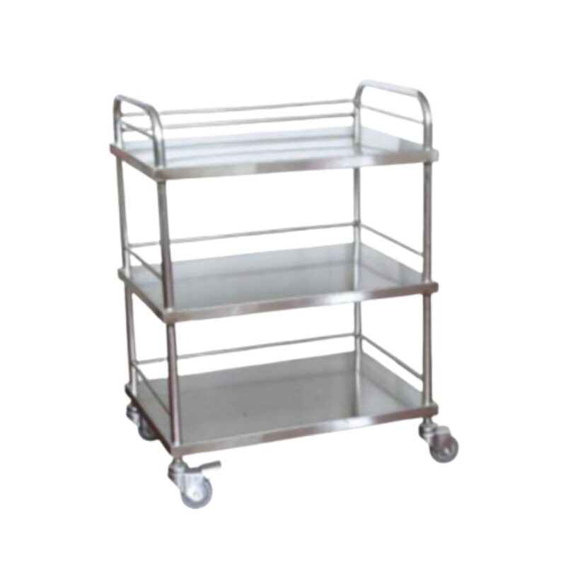 16787-7943_image_0.jpg MS Instrument Trolley Stainless Steel 650 x 460 x 1000 mm