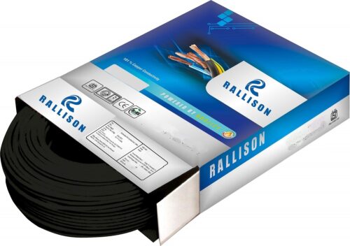 16790-127_image_0.jpg Rallison 0.75 sqmm FRLSH Electric Wire Black 90 m