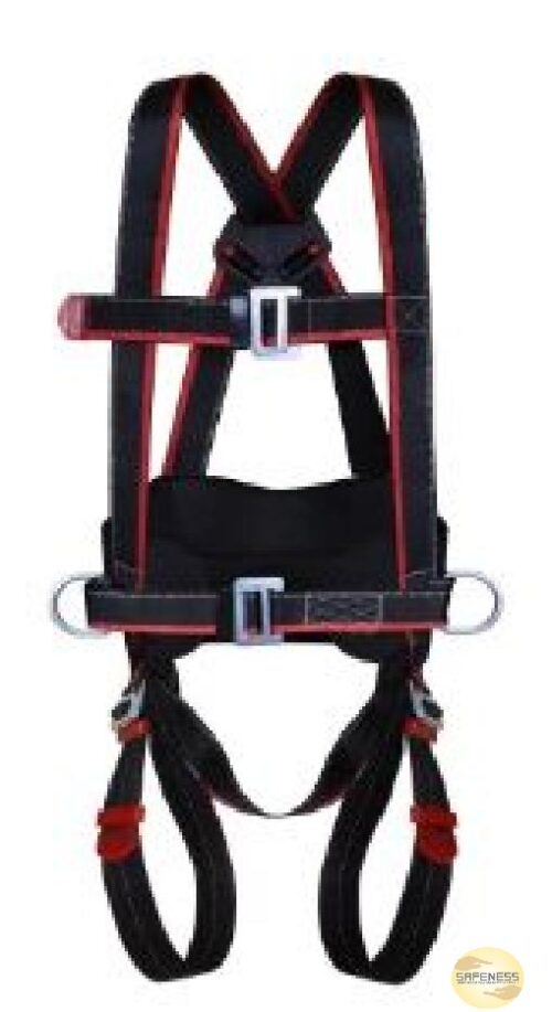 Polyester Full Body Harness Double Rope Scaffold Hook Safety Harness XL