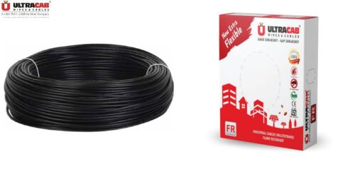 Ultracab 0.75 sqmm Extra Flexible FR Electric Wire Black 90 m