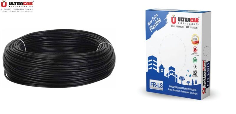 16795-1551_image_0.jpg Ultracab 0.75 sqmm FRLS Electric Wire Black 90 m