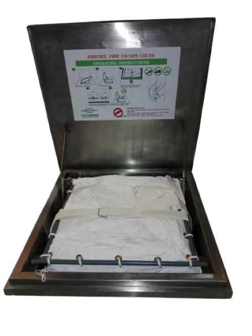 16812-513_image_0.jpg Firetex Polyester Fire Escape Chute 25 m White