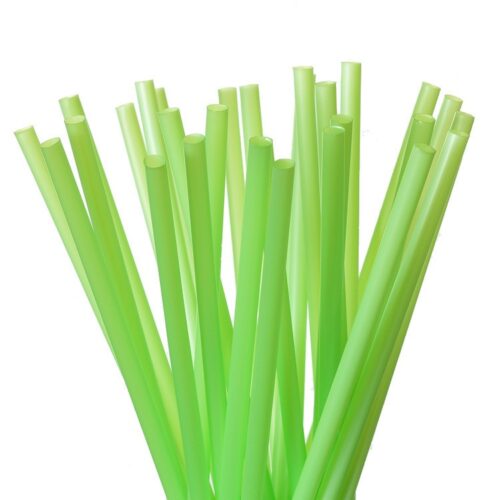 16816-3314_image_0.jpg Straight Plastic Disposable Straws 9 inch Green