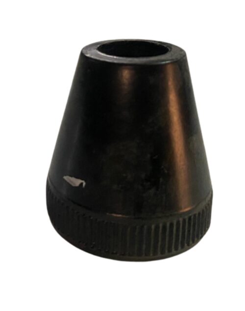 Plastic Full Taper Black 12.7 mm Knobs