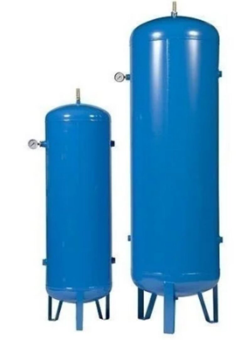 Air Receiver Tank 250 - 500 L Vertical SS 304 Blue