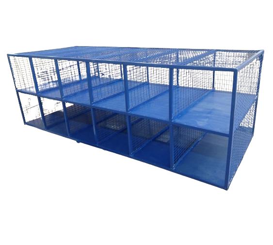16829-8528_image_0.jpg AGT Mild Steel Wire Mesh Cage Blue
