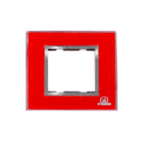 POINTER BI-6002 2 Module Red Modular Switch Plate Cover