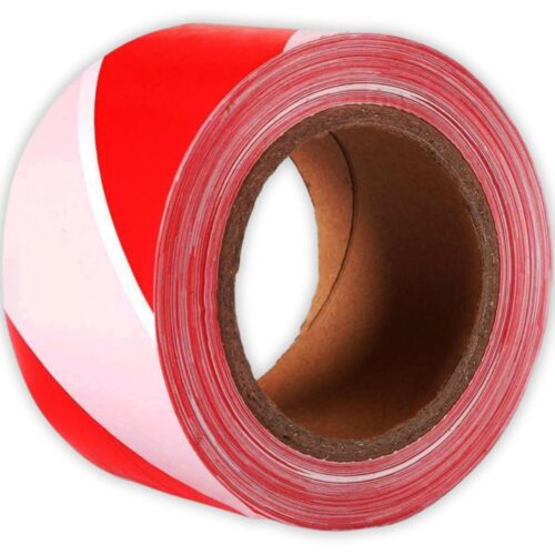 16853-3745_image_0.jpg SINGHAL 3 inch Non-Adhesive Polypropylene Warning Tape 3 mm Red and White