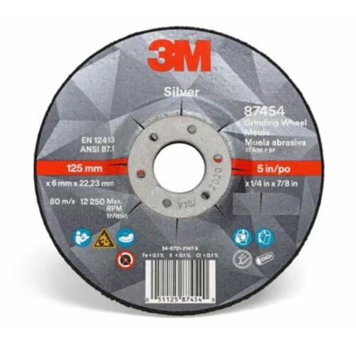 3M 4 inch Grinding Wheels 87454 6 mm 80 m/s 22.23 mm