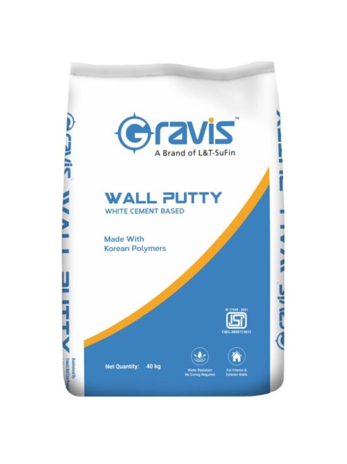 L&T Sufin Brand - Gravis Water Resistant Wall Putty 40 kg