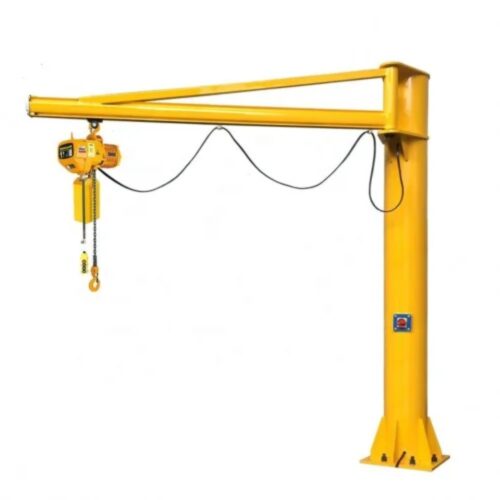 1000 kg Motorized Floor, Pillar Mounted Jib Crane