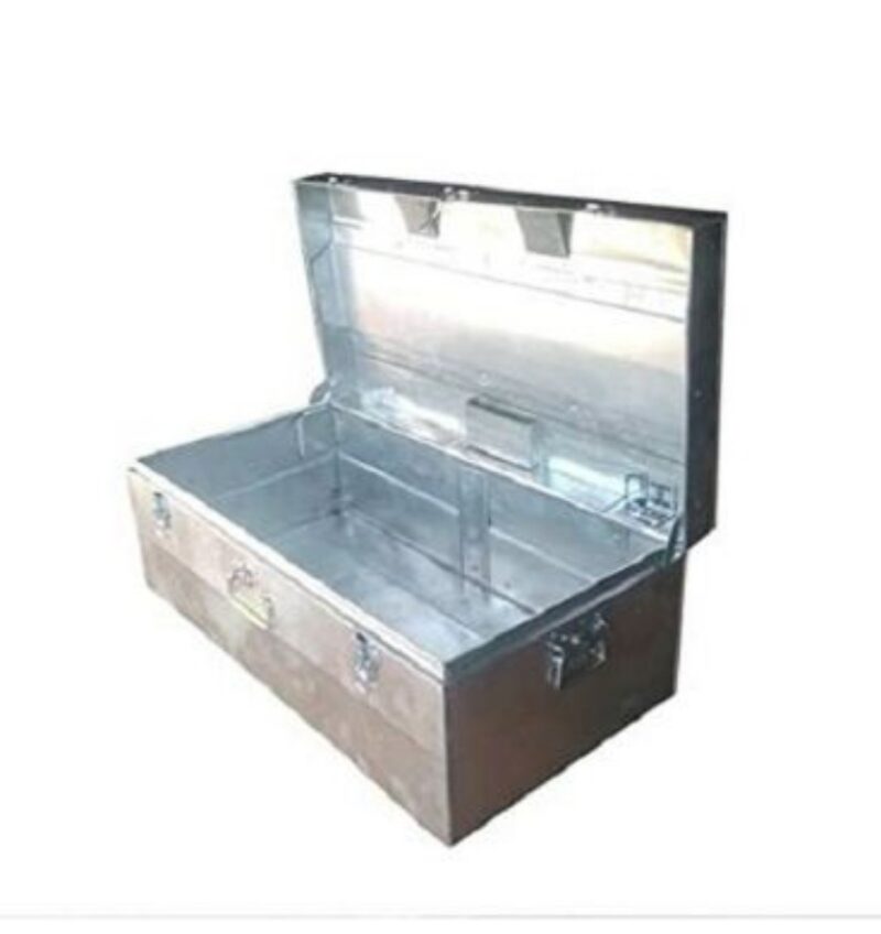 16875-42022_image_0.jpg Adarsh Polished Galvanized Iron Storage Trunk 50 kg