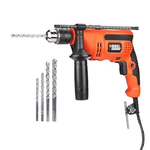 16903-5254_image_0.jpg BLACK+DECKER 550 W Corded Impact Drill KR554RE-IN 13 mm 2800 rpm