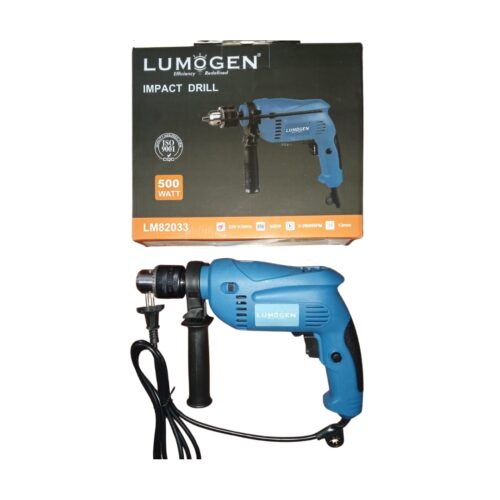 xr:d:DAF_X3dWyO4:7,j:7095842738084954838,t:24031307 LUMOGEN 500 W Corded Impact Drill LM82033DM13 13.5 mm 2900 rpm