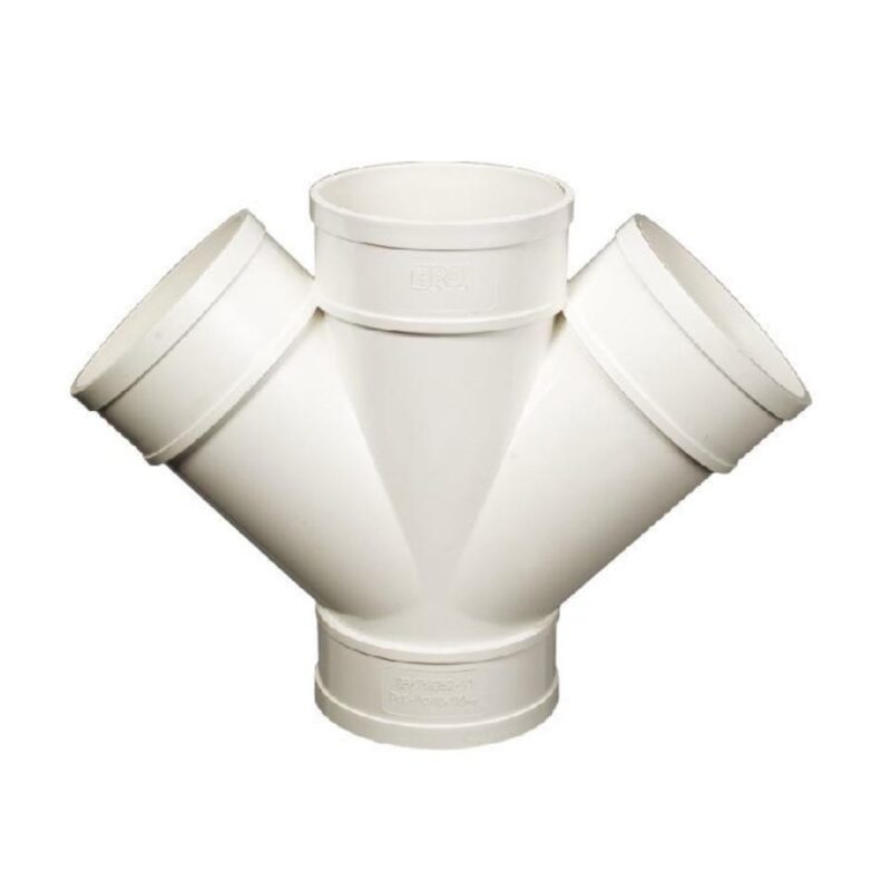 CIR UPVC Double Y Tees 110 mm