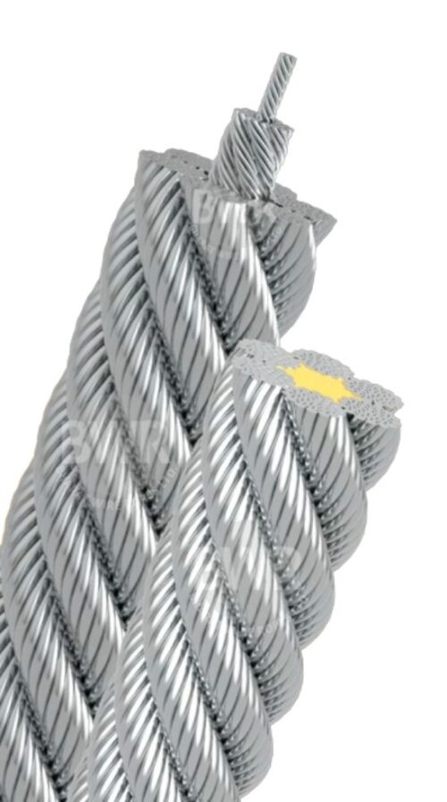 16940-1470_image_0.jpeg BWR 10 mm Steel Wire Rope 6 x 36 1770 N/mm2 500 m
