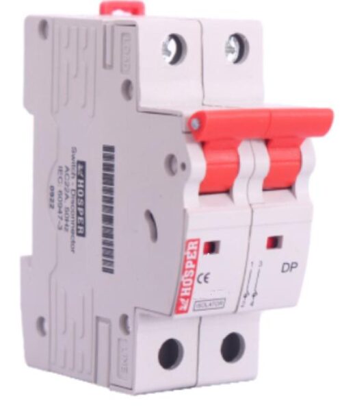 16953-6779_image_0.jpg HOSPER Double Pole Isolators 100 A