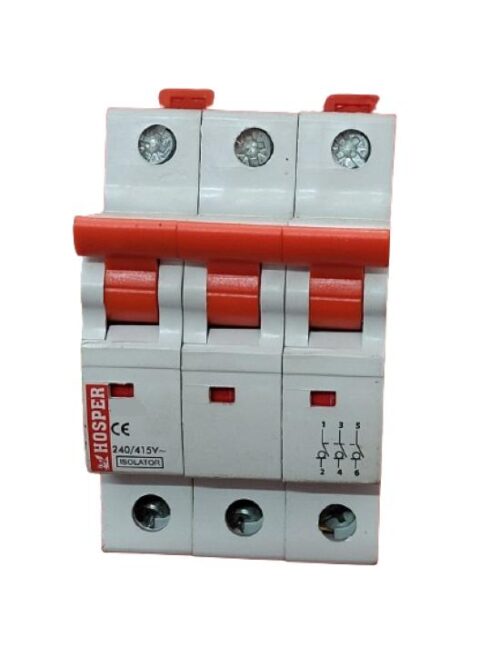 HOSPER Three Pole Isolators 63 A