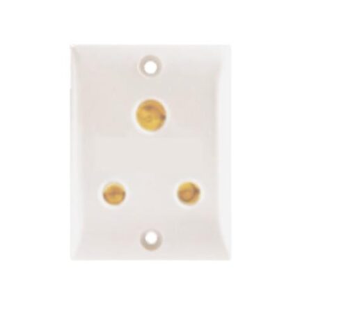 16962-2537_image_0.jpg HOSPER 6 A White 3 Pin Plug Electrical Sockets