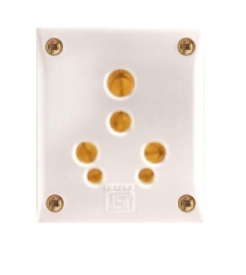 HOSPER 16 A White Multi Plug Electrical Sockets