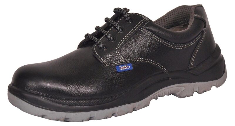 Allen Cooper AC-1102 Buff CG Booty Leather Steel Toe Safety Shoes Black