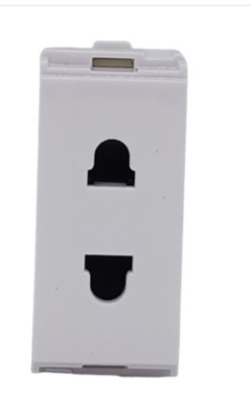 L&T 6 A White 2 Pin Plug Electrical Sockets