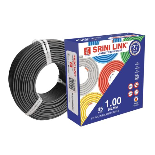 16995-675_image_0.jpg SRINI LINK 1 sqmm FR Electric Wire Black 45 m