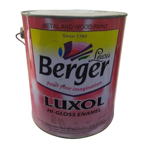 Berger Soft Sheen Oil Based Snow White Enamel Paints High Glossy