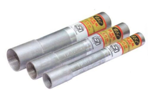 17034-2905_image_0.jpg BEC Galvanized Iron Rigid Electrical Conduit 6 m 1.4 - 1.8 mm