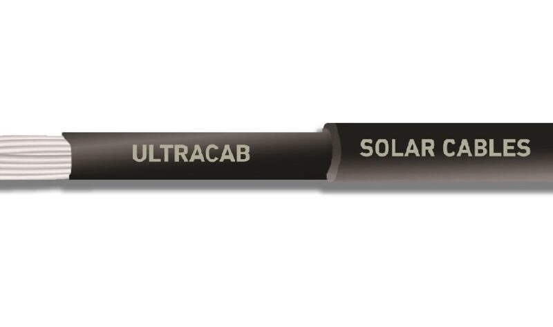 Ultracab 1 Core 4 sqmm Tinned Copper Class 5 EC Grade Solar DC Cable IS 7098 (Part 1) Black 100 m