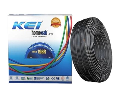 KEI 1.5 sqmm homecab FR Electric Wire Black 90 m