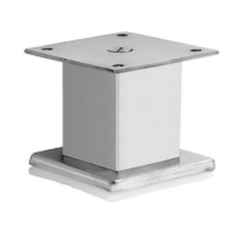 Square Stainless Steel Sofa Legs 3 inch 40 x 40 mm Silver