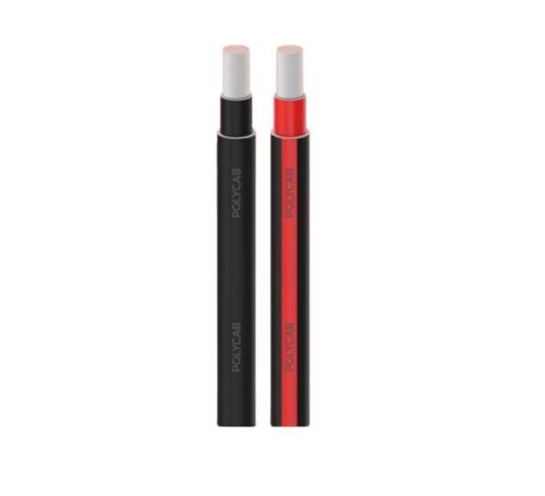 17099-1063_image_0.jpg Polycab 1 Core 4 sqmm Annealed Tinned Copper Solar DC Cable EN 50618 Black 500 m