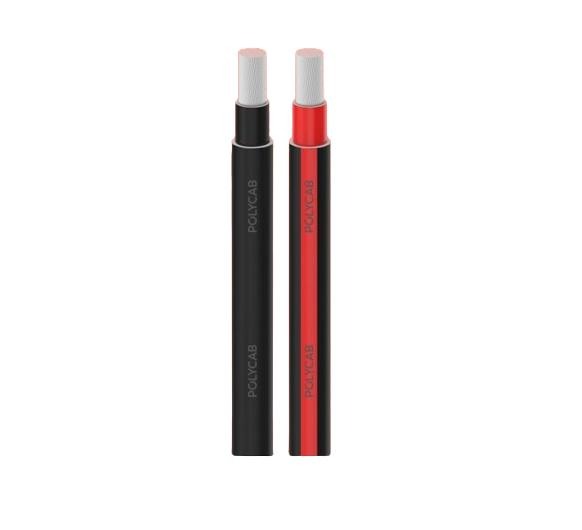 17099-1063_image_0.jpg Polycab 1 Core 4 sqmm Annealed Tinned Copper Solar DC Cable EN 50618 Black 500 m