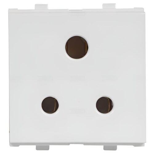 EnGem 6 A White 3 Pin Plug Electrical Sockets