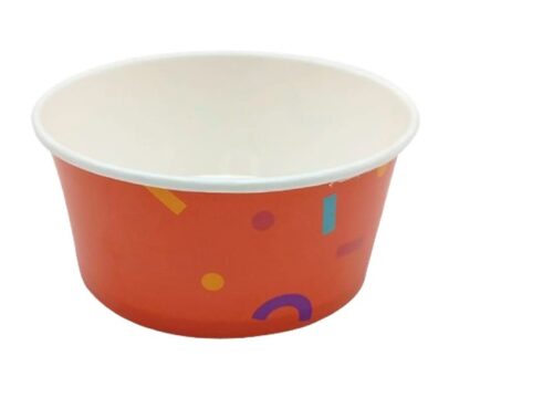 17118-535_image_0.jpg Paper Disposable Bowls 6 inch Red