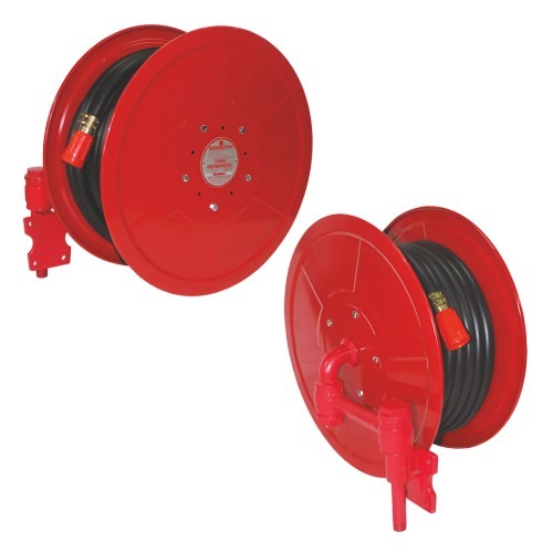 17121-10153_image_0.jpg NewAge HR-WM-02 Rubber Braided Stainless Steel Swing Automatic Fire Hose Reel