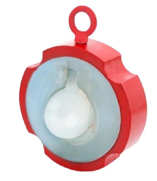 17121-5036_image_0.jpg AMTECH 25 - 250 mm Wafer Cast Iron FEP, PFA 275 psi Lined Check Valve