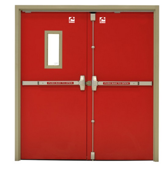 Geze 120 Minutes Rated Double Fire Check Door A01