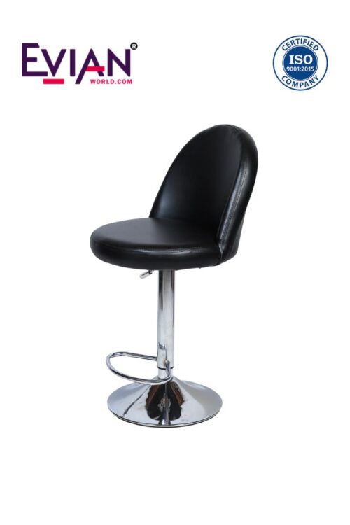 EVIAN Stools Bar Leather Black