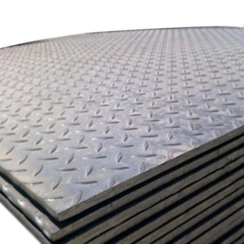 17153-3352_image_0.jpg AMNS 1.6 mm E250 MS Chequered Plates 2500 mm Tear Drop