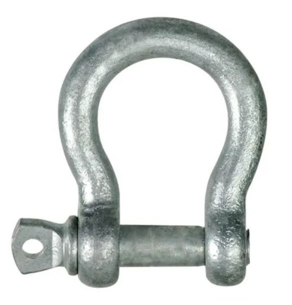 UNIQUE Grade 30 Round Pin Bow Shackle 6 - 24 mm 8 ton