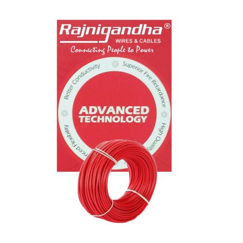 17153-6084_image_0.jpg Rajnigandha 1.5 sqmm FR Electric Wire Red 90 m