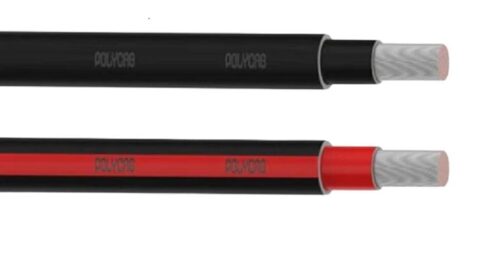 17153-6812_image_0.jpg Polycab 1 Core 4 sqmm Annealed Tinned Copper Solar DC Cable IEC 60332-1-2 Black 500 m