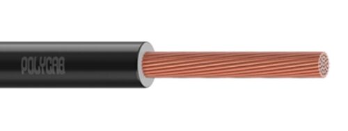17153-6864_image_0.jpg Polycab 1 Core 4 sqmm Plain Annealed Flexible Copper Solar DC Cable IS 8130:2013 Black 500 m